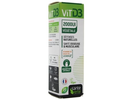 Vit D3 2000Iu Planta 20 Ml SANTÉ VERTE