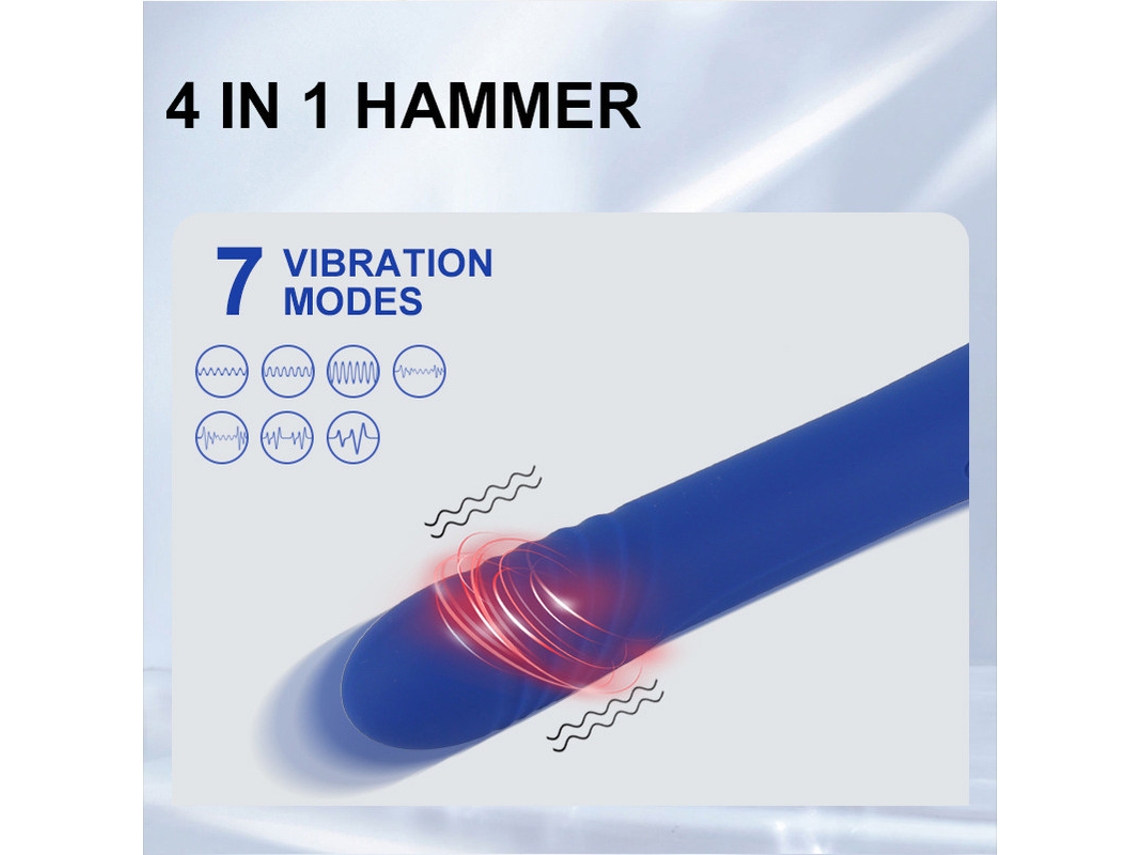 Vibrador Telescópico 4 em 1 Dispositivo de Masturbação Feminina Preto  Vermelho YIZHOOD | Worten.pt