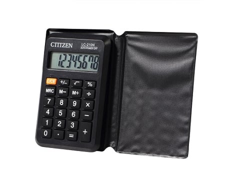 Calculadora de Mesa Ciitize Lc-210N Visor de 8 Dígitos Verificar e Bolso de Verificação