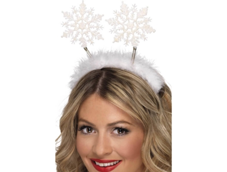 Bandolete DISFRAZZES Tiara Com Antenas De Flocos De Neve