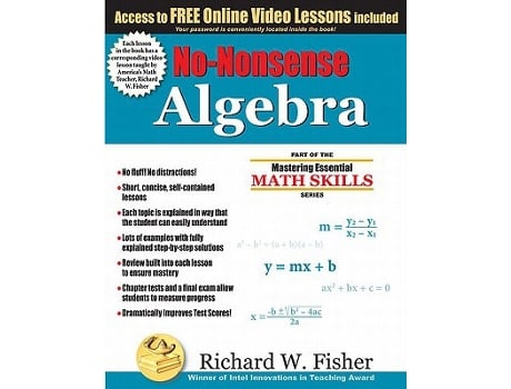 Livro NoNonsense Algebra Part of the Mastering Essential Math Skills Series de Richard W Fisher (Inglês)