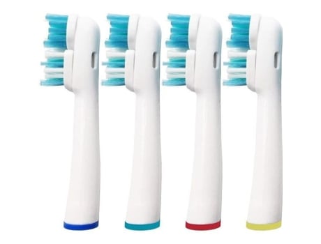 Pacote de 8 (2 x 4) cabeças de reposição para escova de dentes elétrica Oral B Dual Clean SB417 4G-KITTY