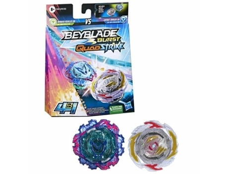 Beyblade Burst Quadstrike Zeal Achilles A8 - Hasbro - Pião de