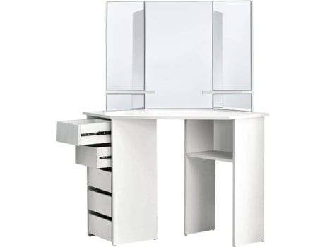 Toucador  com 3 Espelhos (Branco - MDF - 110 x 141.5 x 54 cm)