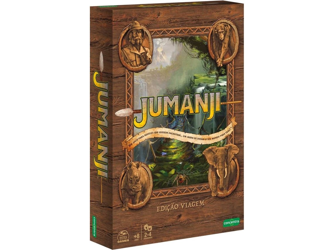 Jogo de Tabuleiro CONCENTRA Jumanji Viagem (Idade Mínima Recomendada: 8  Anos - Dificuldade: Intermédia)