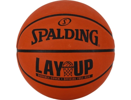 Bola de Basquete Spalding Lay Up Tam 7 Laranja e Preto 