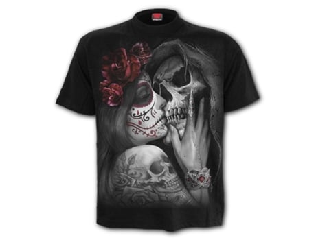 T-shirt Dead Kiss  SPIRAL (M - Algod?o - Preto)