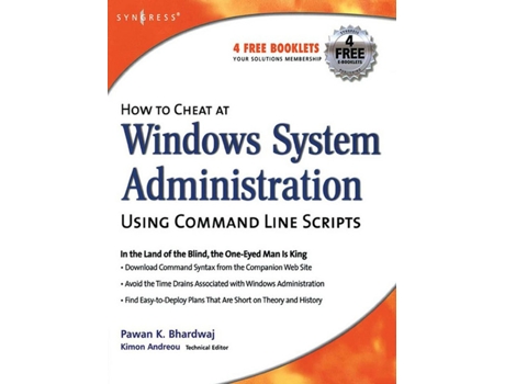 Livro How to Cheat at Windows System Administration Using Command Line Scripts de Pawan K Bhardwaj (Inglês)