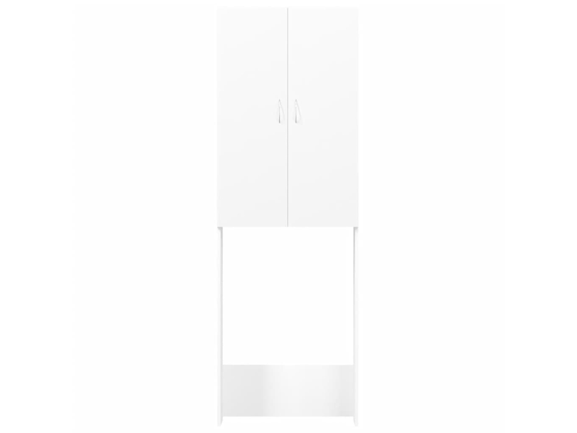 vidaXL Armario para lavadora blanco brillante 64x25,5x190 cm – Bechester
