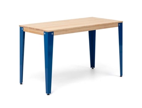 Mesa de Refeição BOX FURNITURE (180 x 90 x 75.5 cm - Madeira e Aço - Vermelho)