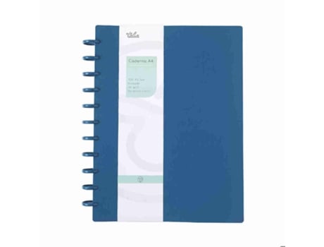 Caderno Smart Espiral A4 Pautado Azul