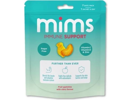 Chá MIMS Gomas De Suporte Imunológico Para Adultos (35 unidades (Laranja - Limão))