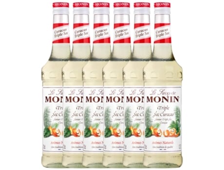 Licor MONIN Triplo Sec Monin Sirope Curaçao (0.7 L - 6 unidades)