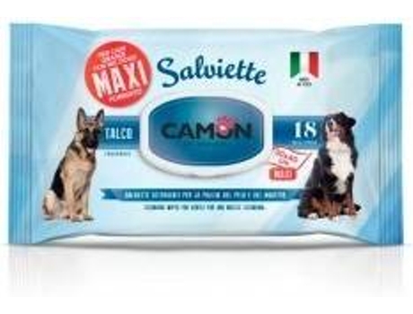 Toalhetes Húmidos para Limpeza de Cães  Maxi Talco (18Un)