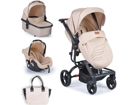 Carrinho de Bebé CANGAROO 3 In 1 Ellada Beige