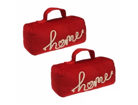 Conjunto de 2 Suporte de Porta Original Preenchido com Areia Home Red 20270443 29X9X11 Cm TIENDA EURASIA