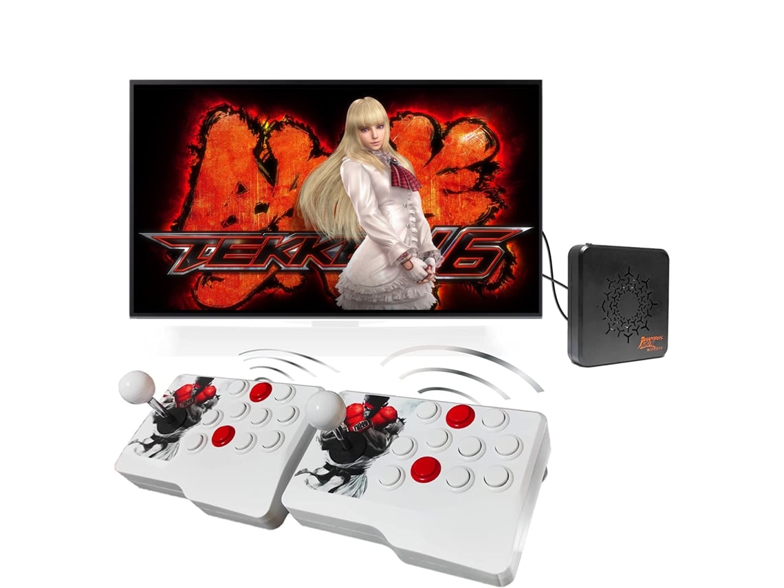 Consola Arcade c/ 360 Jogos (Vermelho / Branco) – ALLMS – Loja Online