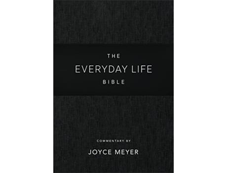 Livro Everyday Life Bible Black LeatherLuxe® de Joyce Meyer (Inglês)