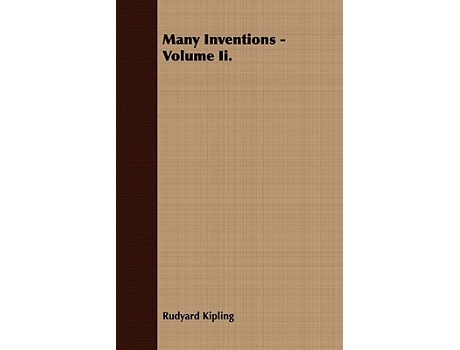 Livro Many Inventions Volume II de Rudyard Kipling (Inglês)