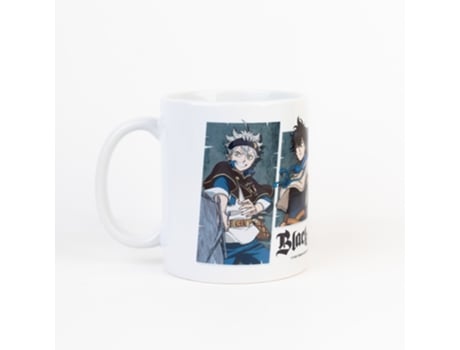 Caneca BLACK CLOVER Asta, Yuno, Noelle & Yami 350 ml Multicor