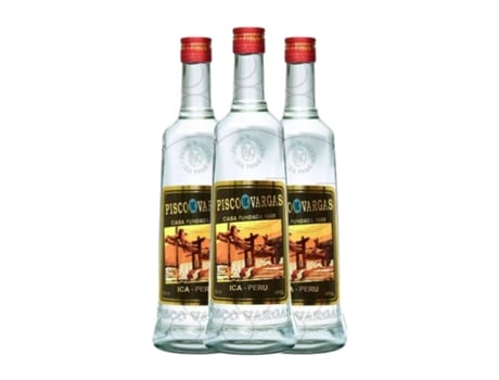 Aguardente Pisco VARGAS (0.7 L - 3 Unidades)