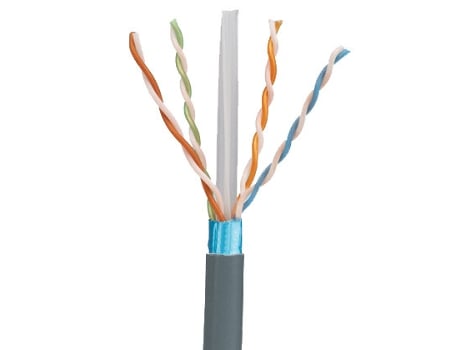 Cabo de rede Cat 6A, 4-PR, 23 AWG, F/UTP, LSZH Branco Cat6a PANDUIT