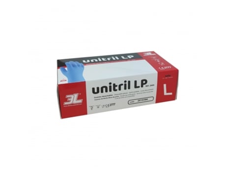 Luvas 3L INTERNACIONAL De Nitrilo Unitril Lp 100 Uds (Tamanho L)