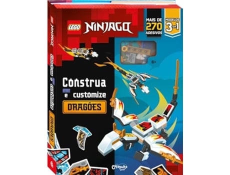 Livro Lego Ninjago Construa E Customize Dragões de Catapulta (Português)