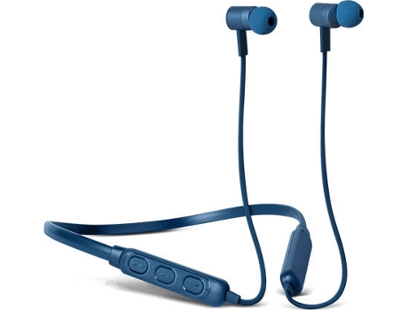 Auriculares Bluetooth FRESH 'N REBEL Band It (In Ear - Microfone - Noise Cancelling  - Azul)