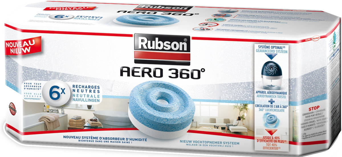 Desumidificador Inodoro Aero 360° - emb. 450 gr - Rubson