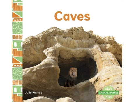 Livro animal homes: caves de julie murray (inglês)