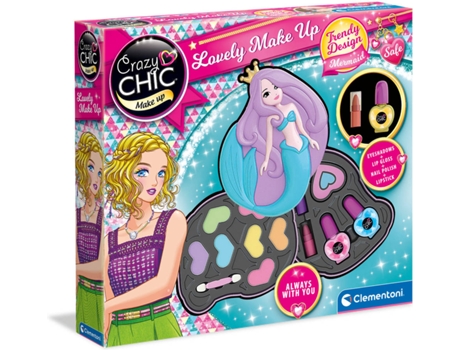 Brinquedo CRAZY CHIC Sereia Makeup (Idade Mínima: ?6 Anos - 34 x 30 x 6 cm)