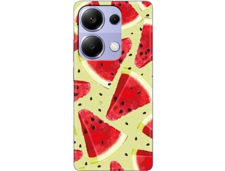 Capa Melancia Flexível Design para Xiaomi Redmi Note 13 Pro 4G THE CASES MARKET Silicone Multicor