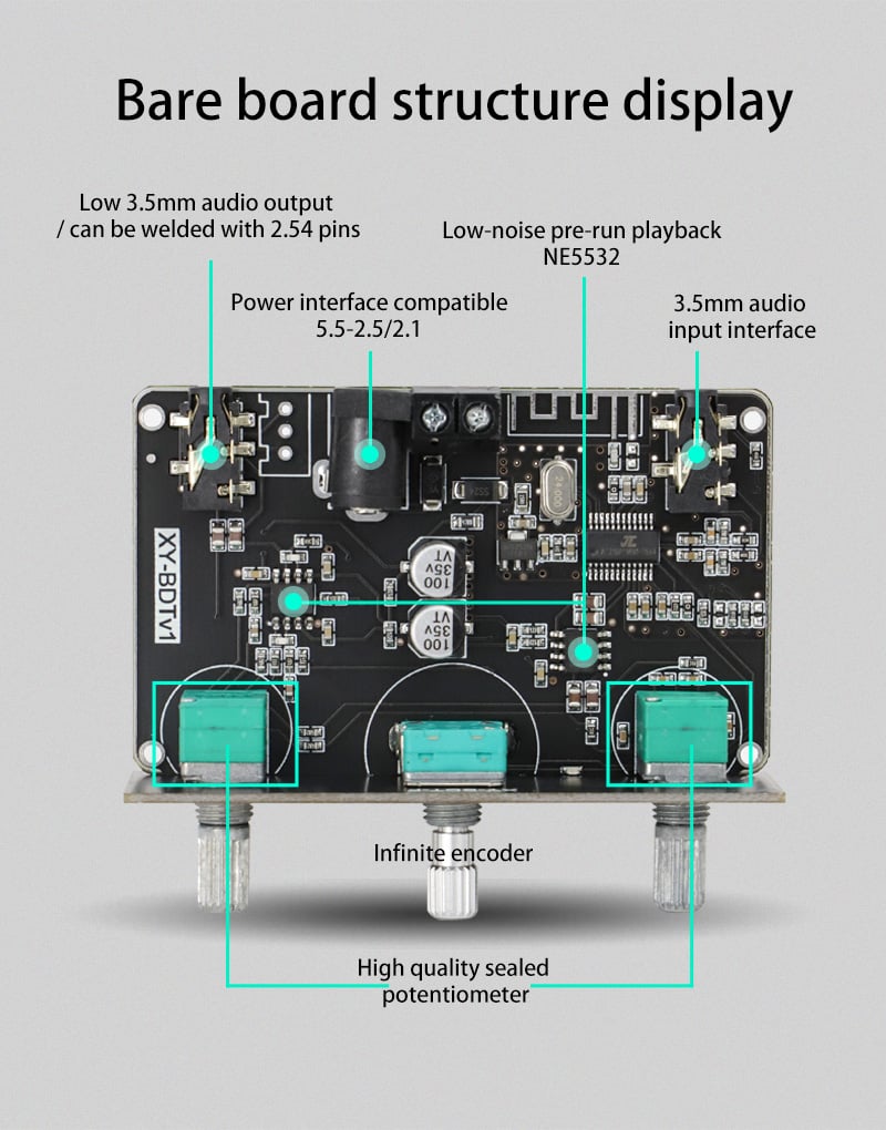 Amplificador WEIMAI Xy-Bdt Bluetooth 5.1