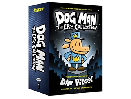 Livro Dog Man 13 The Epic Collection de Dav Pilkey (Inglês - Capa Dura)