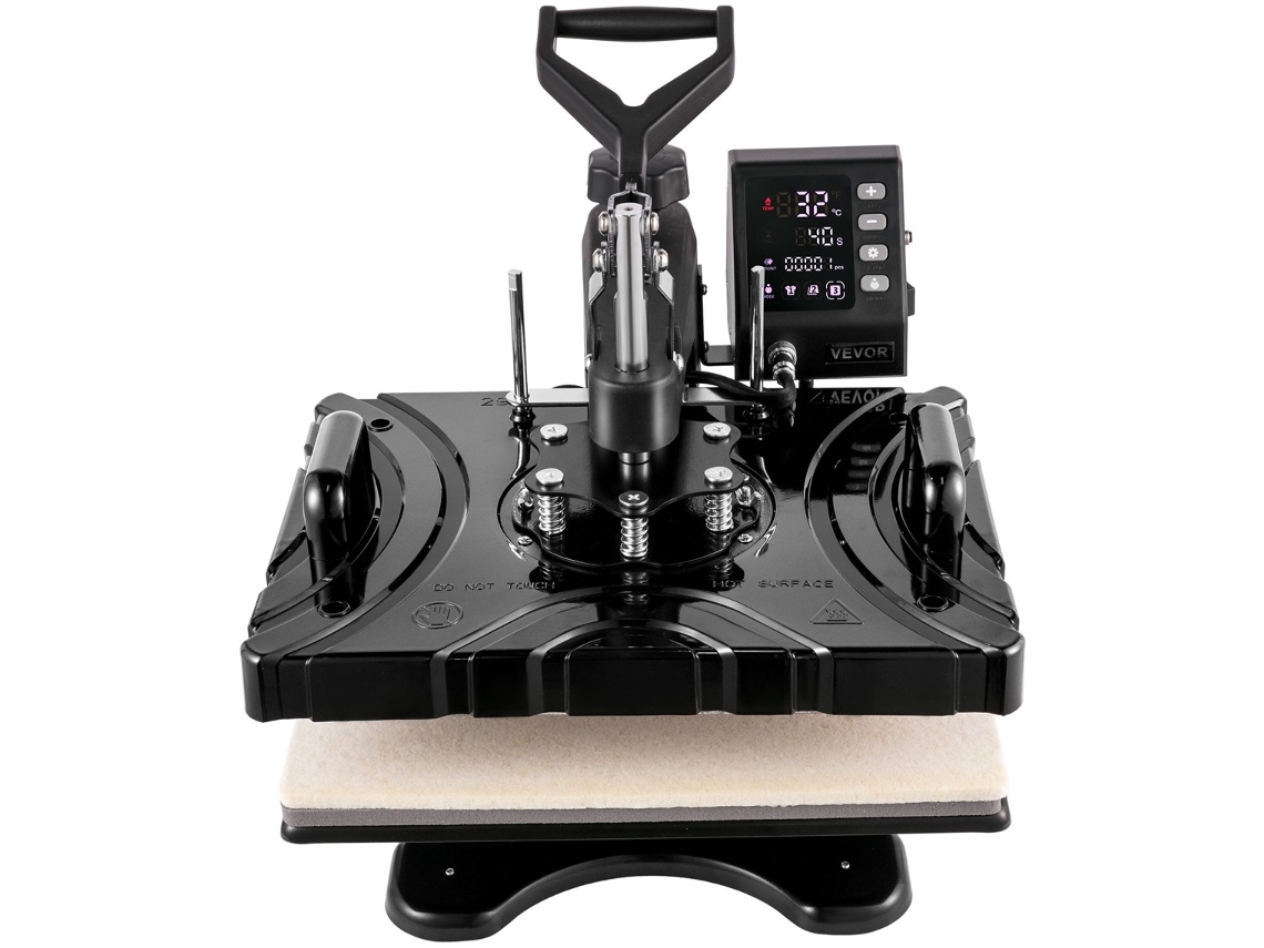 VEVOR 10 Em 1 Máquina Multifuncional de Sublimação de Prensa Térmica 29 X  38 cm com Design Giratório 360°