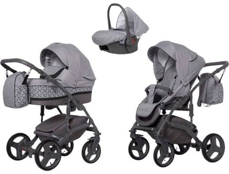 Carrinho de Bebé Individual  Astro + Carlo Isofix Ready Carbon