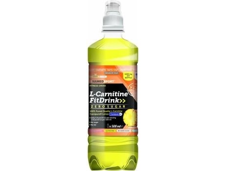 Suplemento Alimentar Dietético Queimador de Gordura NAMEDSPORT L-Carnitine Fit Drink Pineapple (500ml)