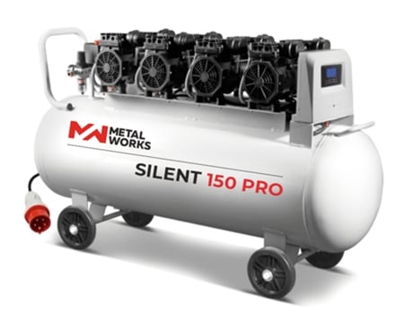 METALWORKS 458802150 Silent 150 Pro Compressor Sem Óleo 150L 7 5Cv