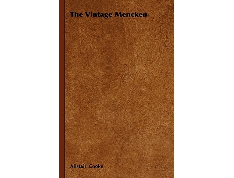 Livro The Vintage Mencken de Alistair Cooke (Inglês)