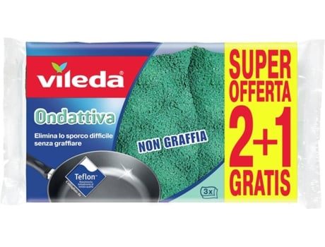 139181 Esponja Retangular Microfibra Verde.