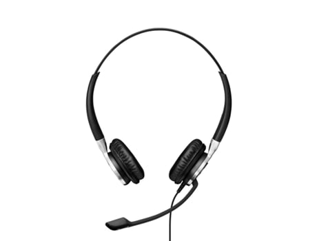 Fone de ouvido com fio binaural com controle de chamadas em linha e conexão usb para ms lync EPOS Sennheiser Imapct SC 660