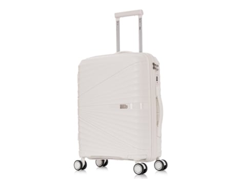 Mala de Cabine 1990S Polipropileno 4 Rodas Branco 55X39X21.5Cm 46L