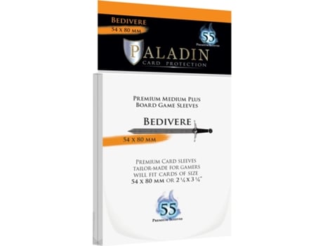 Capas PALADIN bedivere premium medium plus 54x80mm (Idade Mínima Recomendada: 6 anos)