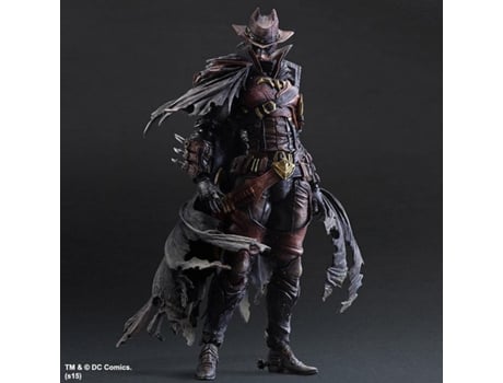 Play Arts Wild West Batman Timeless Versão Vermelha Figura de Ação Modelo Brinquedos 26 Cm UISAVE