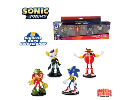 Sonic the Hedgehog - Pack 5 figuras de 6 cm