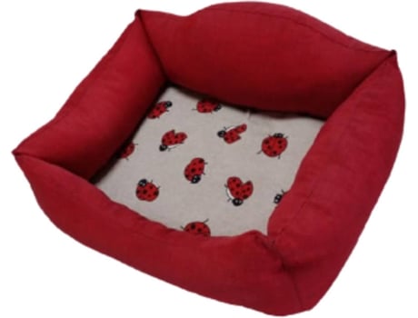 Cama para Cães e Gatos SIESTA Joaninhas (Vermelho - 70cm)