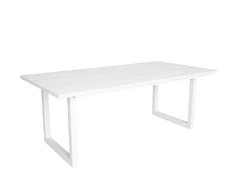 Mesa de Refeição SKRAUT HOME Tetrix 10 Lugares (Branco - Melamina - 194 x 90 x 75 cm)