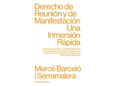 Livro Derecho De Reunión Y De Manifestación de Mercè Barceló I Serramalera (Espanhol)