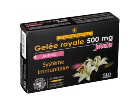 Oligoroyal Geléia Real 500 Mg Acerola Junior 20 Frascos S.I.D NUTRITION